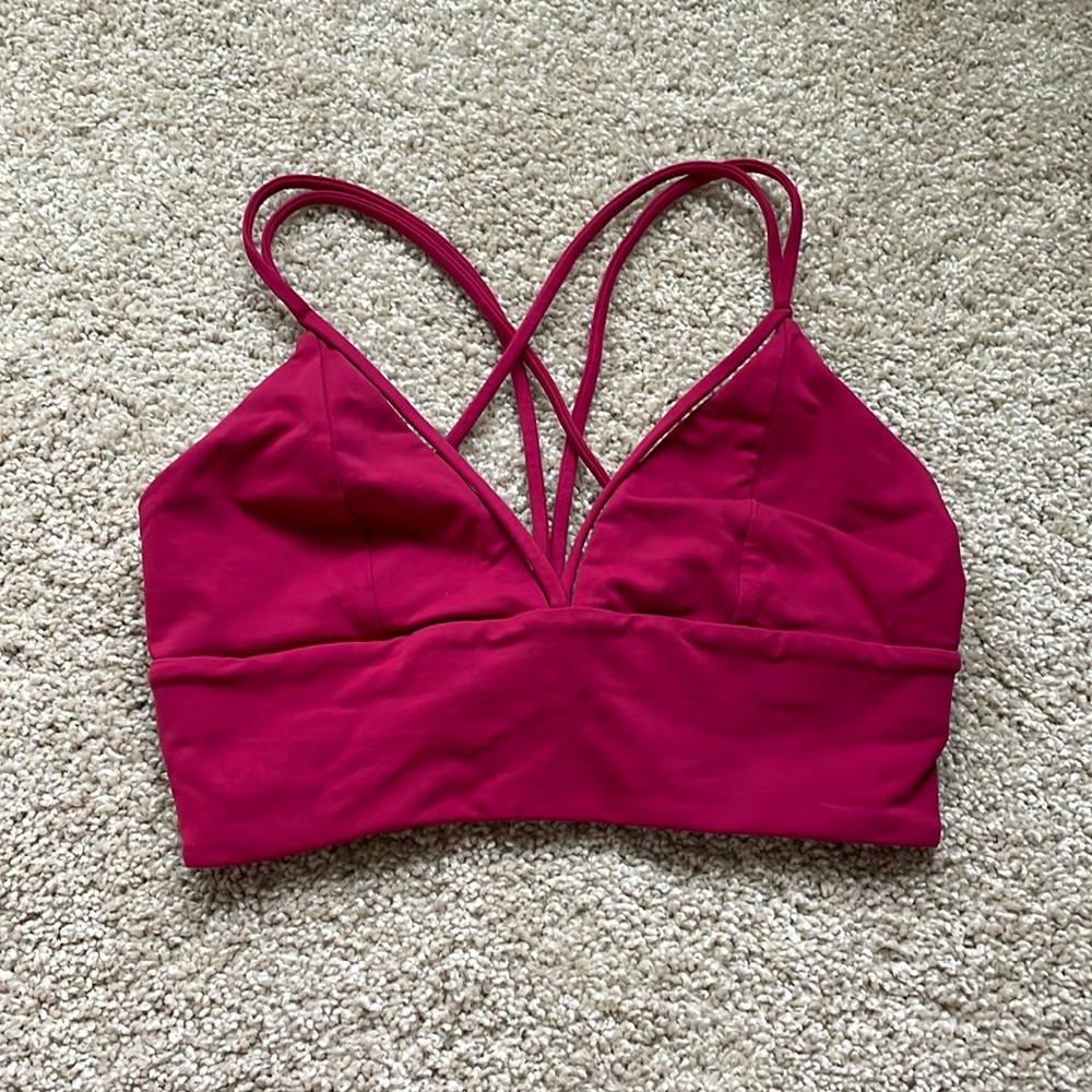 Magenta Lululemon sports bra Size 4